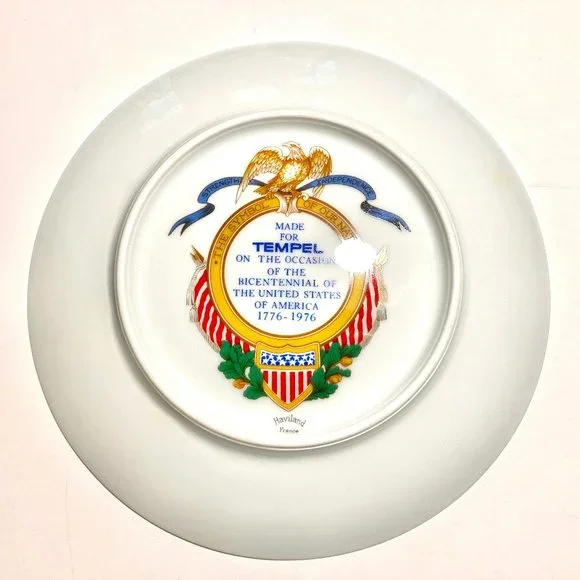 Tempel Steel honors USA Bicentennial 1776-1976 with this Collector's Plate - Picture 2 of 5